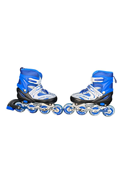 E-ANAMAG Ρυθμιζόμενα Πατίνια για Παιδιά, Ρόδες Σιλικόνης με LED, Μέγεθος 35-3...