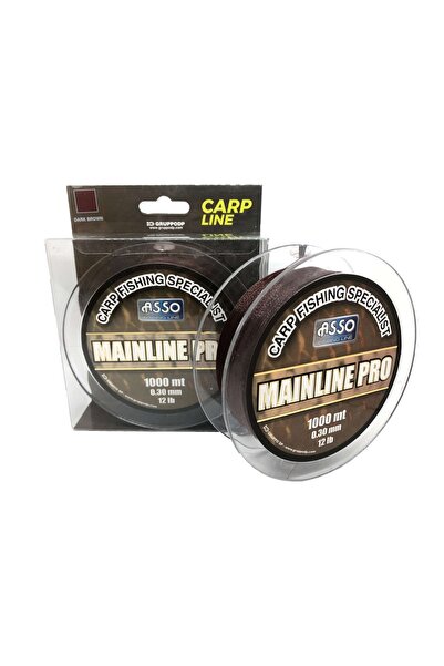 ASSO Mainline Pro Special Carp Fishing Line 1000Mt Dark Brown Standard - 0.40 mm