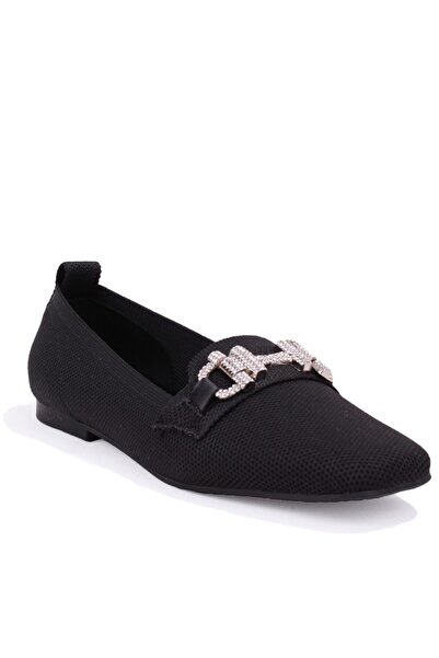 DAGOSTER Dza07-131752 Black Knitwear Daily Women's Ballerina Shoes