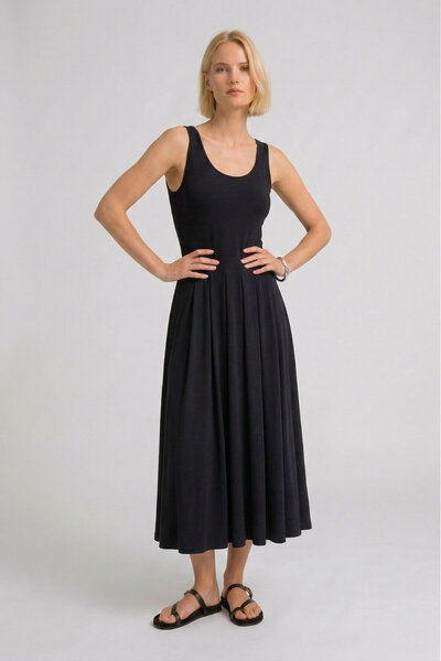 Buy Black Spaghetti Strap Dress  | Shop Now & Save | Trendyol UAE & KSA
