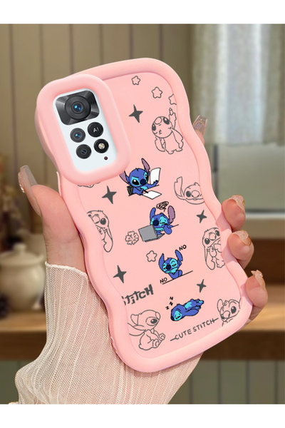 ucuc Redmi Note 11 Pro 5G Uyumlu Pembe Silikon Kılıf Kamera Korumalı Darbe Em...