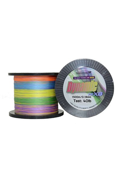 CAPTAIN Dynamic Pe 8 Braided Spin Fishing Line 1500Mt Multi Color Standard - ...