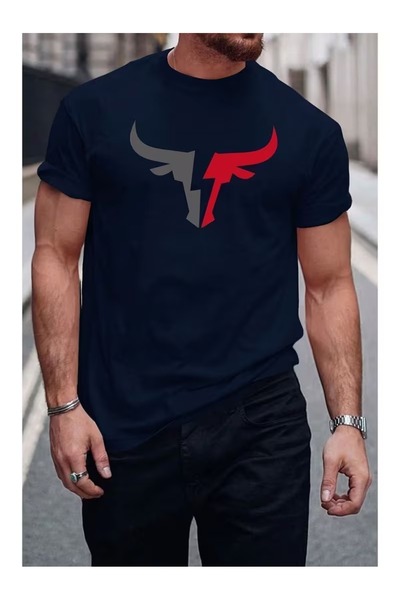 ZİYMO Bull Printed Men's T-Shirt