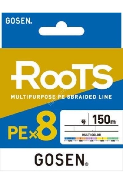 GOSEN X8 Roots Pe 8 Strand Spin Fishing Line 150Mt Multi Color Standard - 0.8 Pe
