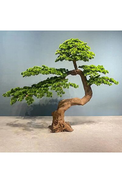 Roberto Rossi Bonsai artificial H260cm Pin cu trunchi din lemn, coroana L210x...