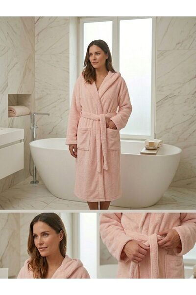 Loselya Μπουρνούζι σολομού με απαλή υφή Welsoft