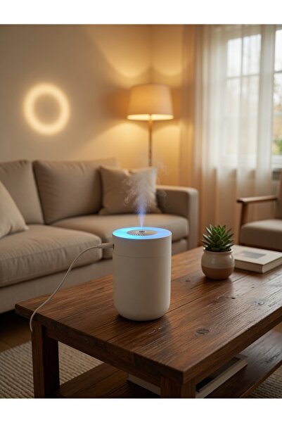 UMAY HOME 300 ml Ulrasonik Ledli Hava Nemlendirici Buhar Makinesi Ve Aroma Di...