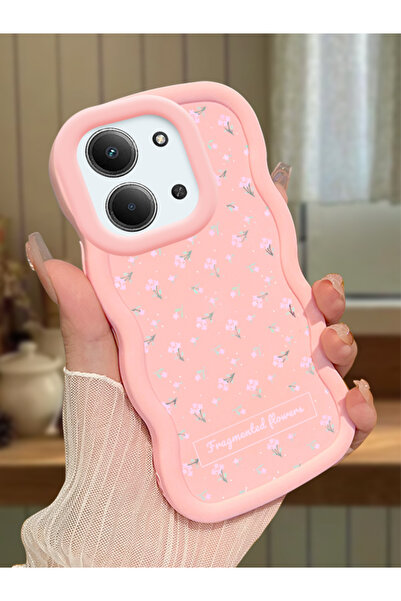 ucuc Redmi 15C 4G Uyumlu Pembe Silikon Kılıf Kamera Korumalı Darbe Emici Tasa...