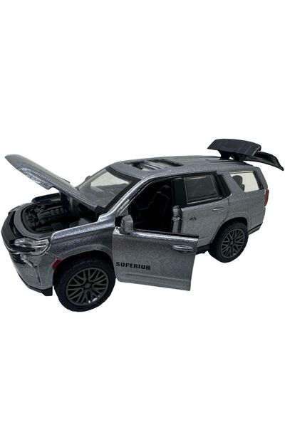 JPT 1:32 Χυτό μοντέλο SUV σε γκρι χρώμα με φώτα και ήχο