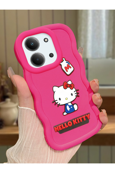 ucuc Redmi 15C 4G Uyumlu fuşya Silikon Kılıf Kamera Korumalı Darbe Emici Tasa...