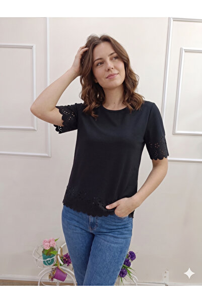 Modayakamoz Νέα σεζόν Γυναικεία κοντομάνικη μπλούζα με λαιμόκοψη ποδηλάτου κα...