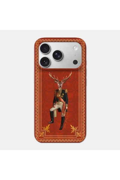 VİTELLİ iPhone 17 Pro Max Uyumlu Deer General Telefon Kılıfı