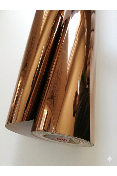 Aslan Aynalı Bronz Dekoratif Yapışkanlı Folyo Avrupa 122 cm x 50 cm