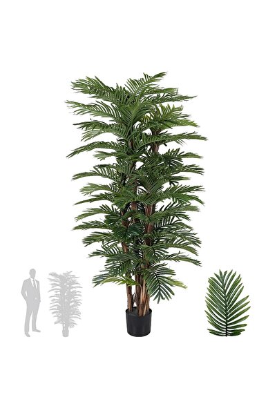 Roberto Rossi Palmier artificial H170cm Areca cu 4 tulpini si 84 frunze