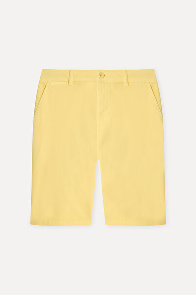 Mudo Men's Beige Straight Fit Chino Shorts