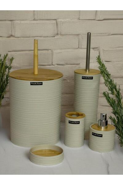 ÇIRPAN EV ΞΥΛΙΝΟ ΣΕΤ ΜΠΑΝΙΟΥ 5 ΤΕΜΑΧΙΩΝ ΜΠΕΖ