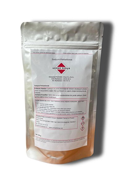 Uzman Kimya Sodyum Perkarbonat – 250 g Doypack – Aktif Oksijen Bazlı Leke Çık...