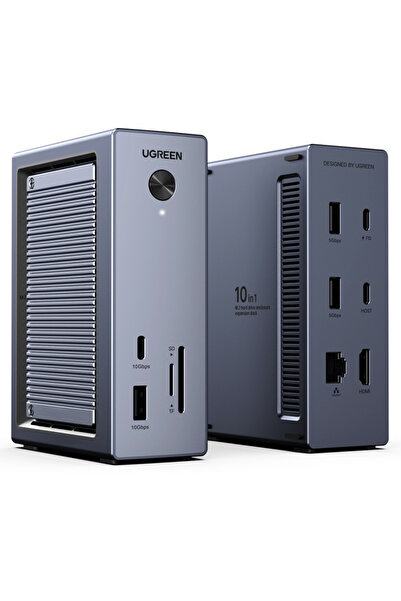 Ugreen Σταθμός σύνδεσης 10 σε 1 Cm923 (55735) - 3x USB-C, 3x USB, SD/TF, RJ45...