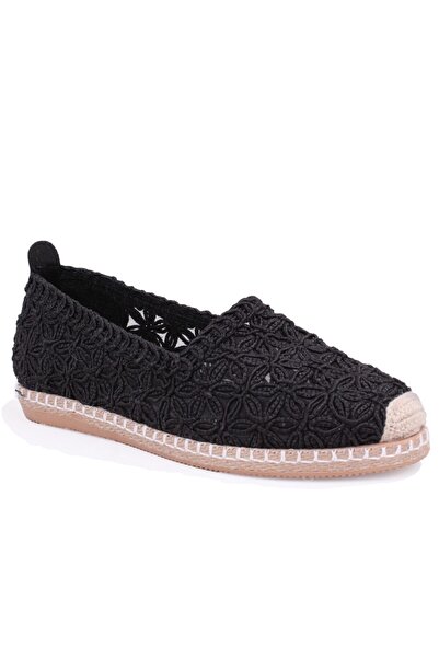 DAGOSTER Dza07-115526380 Black Knitwear Daily Espadrilles Women's Shoes