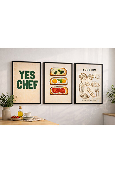 artera casa Kitchen Stories – Modern Mutfak 3’lü Tablo Seti