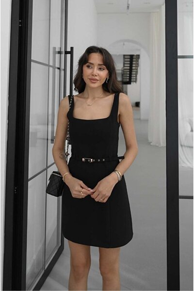 Noi Belis Φόρεμα με ζώνη σε μίνι μήκος, υφαντό SS26EL0022