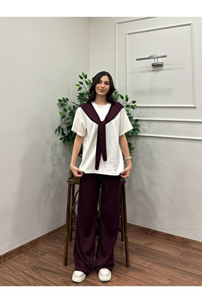 asur boutique Γυναικείο σετ αθλητικής φόρμας Asur Boutique με γιακά σάλι και ...