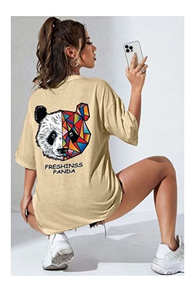 ZİYMO Γυναικείο μπλουζάκι με στάμπα πάντα στην πλάτη