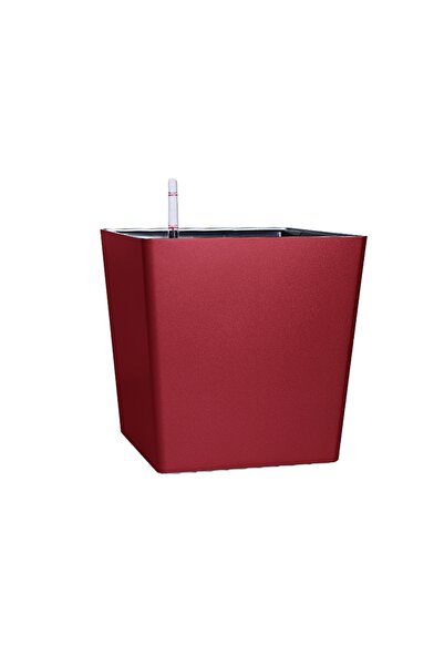 Roberto Rossi Ghiveci inteligent H28,5x27,5x27,5 cm RobertoRossi Cube rosu lu...