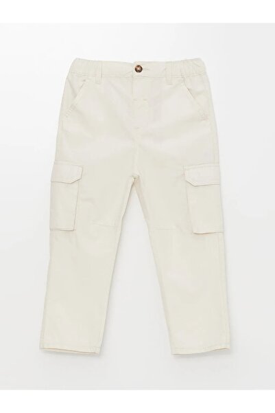 LC Waikiki LCW Kids Bej Beli Lastikli Erkek Bebek Kargo Pantolon