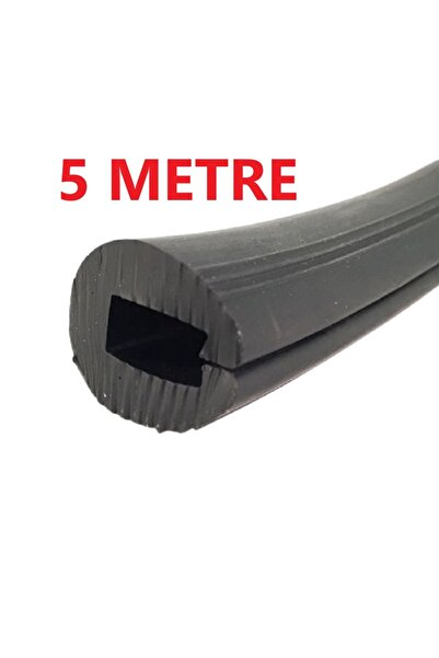 Sealux 5 Metre Tekne Kenar Fitili. Küpeşte Fitili. 35X27mm. Siyah