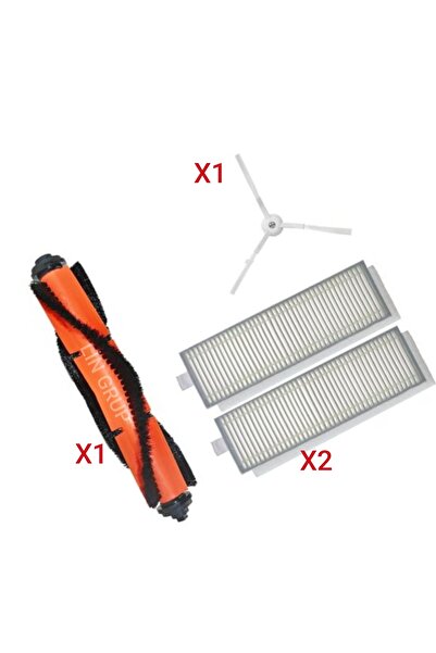 LİN GRUP Σετ ανταλλακτικών για ρομποτική ηλεκτρική σκούπα Robotuy, φίλτρο βού...