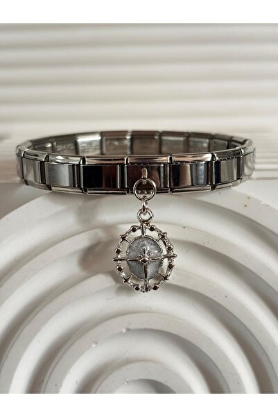 bijoux uniques figürlü çelik italyan charm bileklik