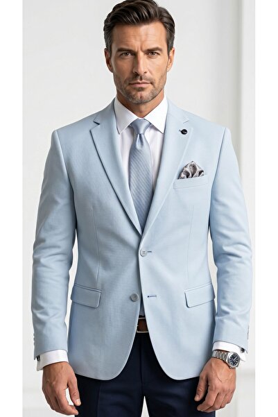 Plus Scorpion Men's Slim Fit Double Button Double Slit Blazer Jacket – Premiu...