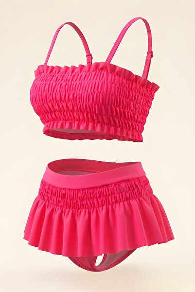 MODANINO Σετ μαγιό για κορίτσια-Gipeli+με ρυθμιζόμενα μανίκια με λουράκια 8-1...