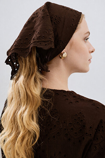 Behills Γυναικείο ρετρό φουλάρι μπαντάνα με κεντημένο σχέδιο και λεπτομέρειες...