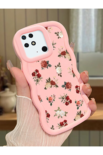 Hontinga Redmi 10C Uyumlu Darbeye Dayanıklı Basit Pembe Silikon Telefon Kılıf...