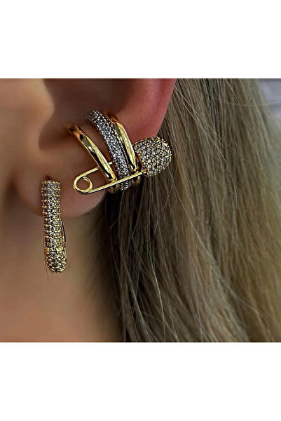Çengel Taşlı Earcuff (Kıkırdak Küpe)