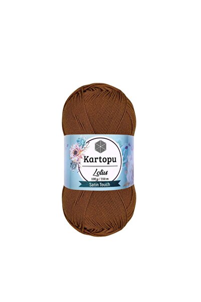 Kartopu LOTUS Merserize Görünümlü El Örgü İpliği 100 Gr RENK : K840 TÜTÜN