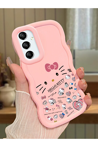 Hontinga Samsung Galaxy A24 Uyumlu Darbeye Dayanıklı Basit Pembe Silikon Tele...