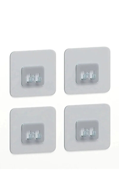 Northern Star 7x7 CM Süper Güçlü Yapışkanlı Banyo Askısı Yedek 4 Adet Sticker...