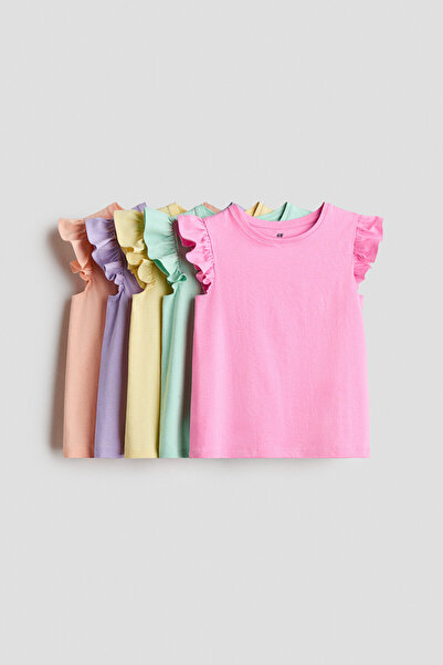 H&M 5'li Volan Kollu Üst