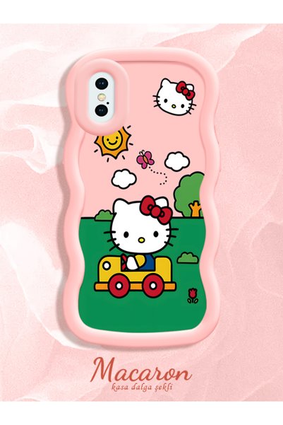 CHICASELUX Simple Pink Silicone Phone Case Compatible with iPhone X Shockproo...