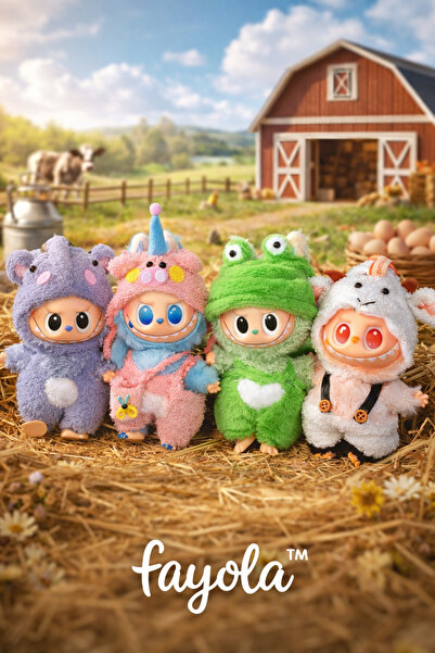 Fayola ™   Σετ 4 μπρελόκ συν 17 εκ. - με αξεσουάρ - Αγροτική ζωή