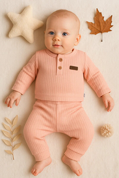 Veraura Lifestyle Striped Fabric 100% Cotton 2 Piece Unisex Set