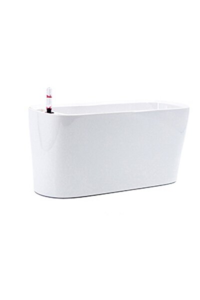Roberto Rossi Jardiniera inteligenta L40xW14,2xH18 cm RobertoRossi Delta alb ...