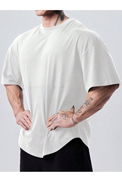 GENIUS STORE Ανδρικό αθλητικό μπλουζάκι Genius, μεγάλου μεγέθους, για γυμναστ...