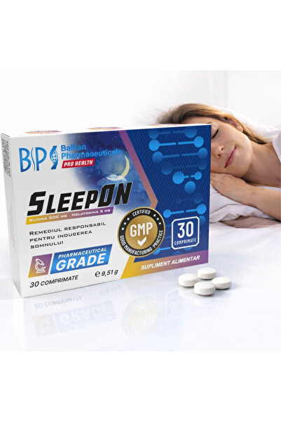 Balkan Pharmaceuticals Συμπλήρωμα Ύπνου SleepON, 300 mg Γλυκίνη, 3 mg Μελατον...