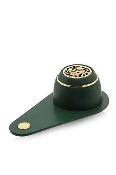 OEMS Portable Incense Burner Black/Gold 16x9x6cm