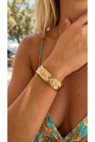 İNN JEWELLERY Çelik Bileklik Kararmaz Antialerjik Vintage Figürlü (2 Yıl İtha...