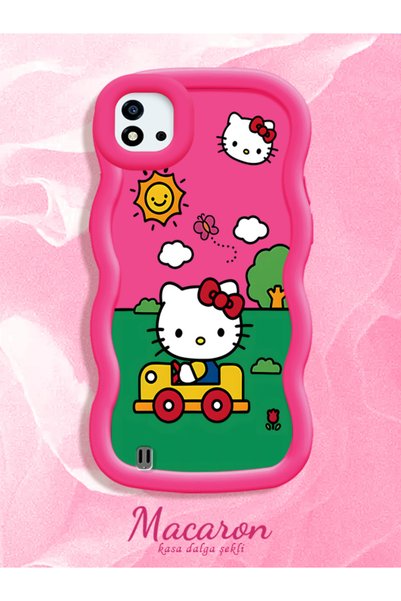CHICASELUX Simple Red Silicone Phone Case Hello Kitty Pattern Compatible with...